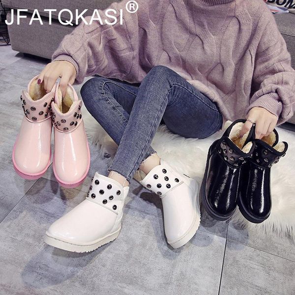 женщины boots зима снег обувь женщина rivet круглый toe плюс бархатные толстые лодыжки сапоги плюшевые внутри мода теплый плоский женская об, Black
женщины boots зима снег обувь женщина rivet круглый toe плюс бархатные толстые лодыжки сапоги плюшевые внутри мода теплый плоский женская об, Black