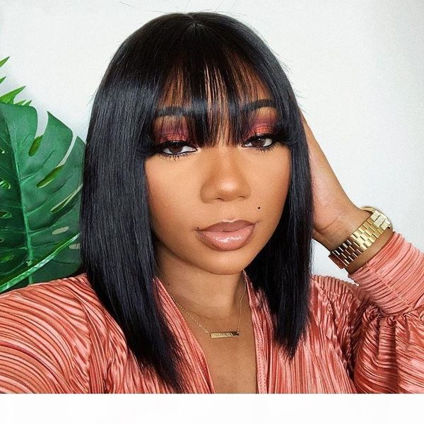 dilys bob wig with bang human hair lace closure wigs brazilian remy human hair natural color, Black;brown
dilys bob wig with bang human hair lace closure wigs brazilian remy human hair natural color, Black;brown