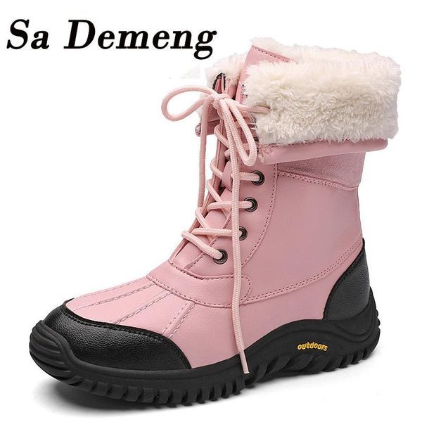sa demeng new winter boots women keep warm mid-calf snow boots women lace-up waterproof comfortable ladies, Black
sa demeng new winter boots women keep warm mid-calf snow boots women lace-up waterproof comfortable ladies, Black