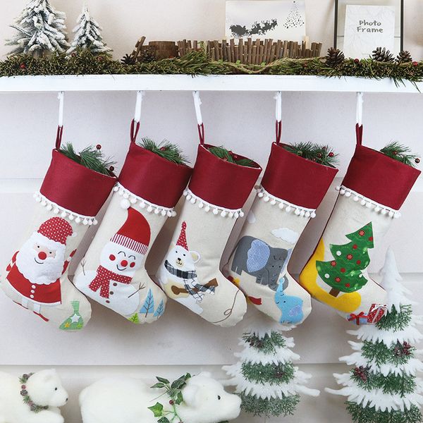linen stocking santa snowman hanging socks xmas kids gifts storage bags christmas tree pendant gift bag owd759
linen stocking santa snowman hanging socks xmas kids gifts storage bags christmas tree pendant gift bag owd759