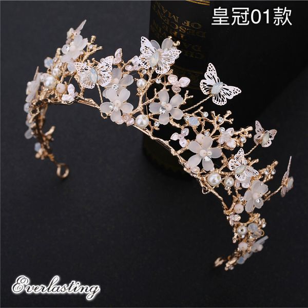 scrown headdress new bride korean atmosphere wedding dress accessories princess hair band s, Silver
scrown headdress new bride korean atmosphere wedding dress accessories princess hair band s, Silver
