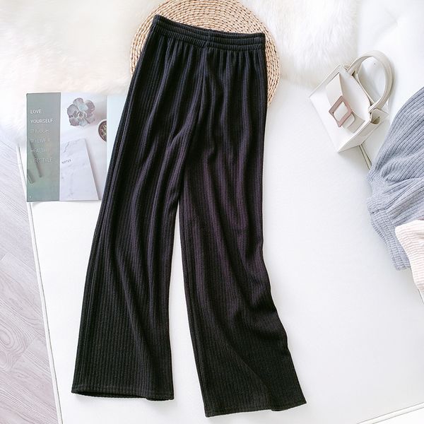 2021 new autumn knitted casual ankle length pure color women clothes high waist stright pants qv0v, Black;white
2021 new autumn knitted casual ankle length pure color women clothes high waist stright pants qv0v, Black;white