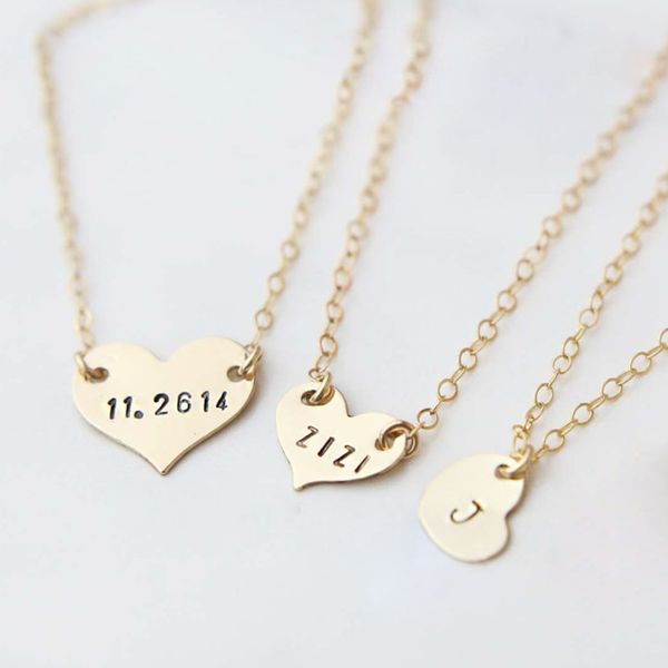 initial heart shape necklace name jewelry handmade gold filled choker pendants collier femme kolye necklace for women q0531, Silver
initial heart shape necklace name jewelry handmade gold filled choker pendants collier femme kolye necklace for women q0531, Silver