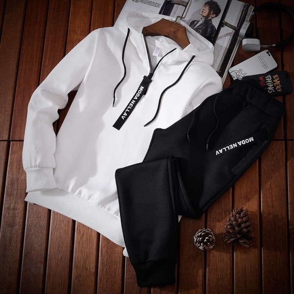 hooded sweater korean version autumn men's and winter handsome coat youth student leisure sports suit, Gray
hooded sweater korean version autumn men's and winter handsome coat youth student leisure sports suit, Gray