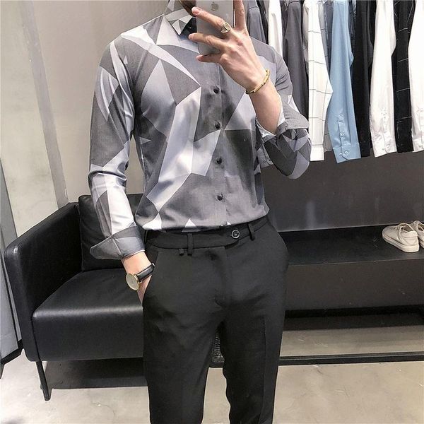 men's casual shirts fashion creative splicing mens shirt streetwe ropa hombre color contrast slim fit men dress 2021, White;black
men's casual shirts fashion creative splicing mens shirt streetwe ropa hombre color contrast slim fit men dress 2021, White;black