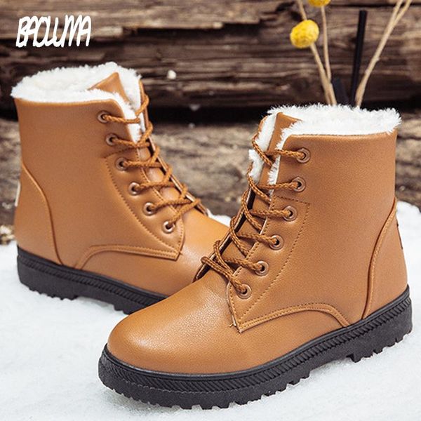 women's snow boots plush warm women's winter boots waterproof leather women ankle designer brand women shoes 2020, Black
women's snow boots plush warm women's winter boots waterproof leather women ankle designer brand women shoes 2020, Black