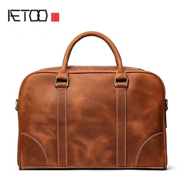 hbp aetoo head-layer cowhide man's portable briefcase, mad horse skin one-shoulder stiletto bag, leather large-capacity computer bag
hbp aetoo head-layer cowhide man's portable briefcase, mad horse skin one-shoulder stiletto bag, leather large-capacity computer bag