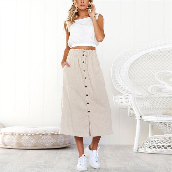 women skirt summer fashion bohemia high waist line button beach wrap maxi long skirt daily casual 2020 f10, Black
women skirt summer fashion bohemia high waist line button beach wrap maxi long skirt daily casual 2020 f10, Black