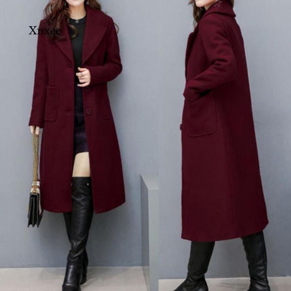 spring autumn winter new women's casual wool turn-down collar outwear jacket oversize long coat wool coat cashmere outerwear, Black
spring autumn winter new women's casual wool turn-down collar outwear jacket oversize long coat wool coat cashmere outerwear, Black