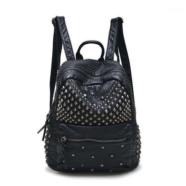 backpack 2021 fashion women backpacks washed leather lady girls travel bags rivet student school bag 1
backpack 2021 fashion women backpacks washed leather lady girls travel bags rivet student school bag 1