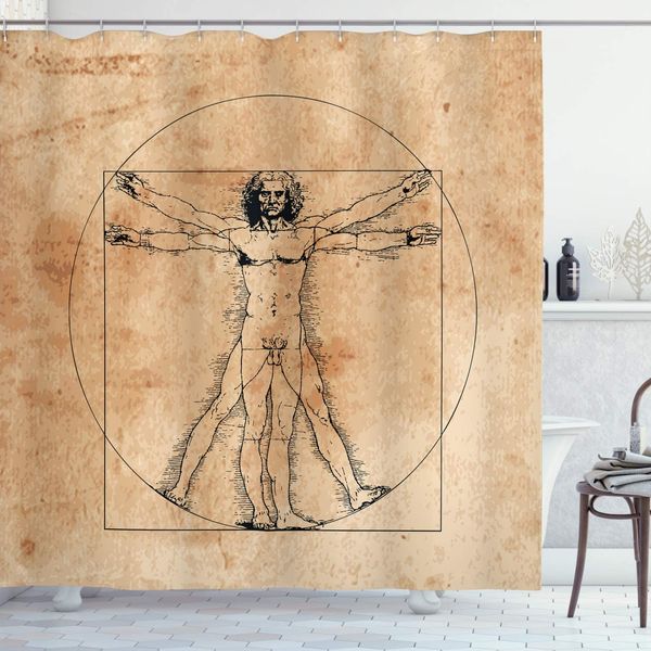 human anatomy shower curtain medieval vitruvian man crosshatching famous italian painting renaissance body art bathroom decor
human anatomy shower curtain medieval vitruvian man crosshatching famous italian painting renaissance body art bathroom decor