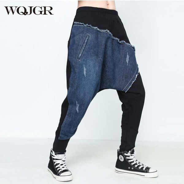 wqjgr spring and autumn jeans women elastic waist fashion spliced jeans plus size harem cowboy pants women1, Black;white
wqjgr spring and autumn jeans women elastic waist fashion spliced jeans plus size harem cowboy pants women1, Black;white
