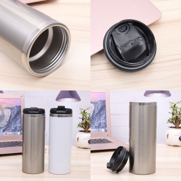 sublimation blanks coffee cups stainless steel water tumblers straight car doubledeck coating white home mens womens 11jq m2