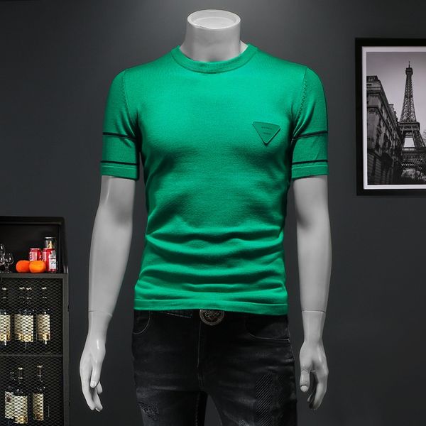 spring 2023 men's short-sleeved knitted t-shirts slim fit men's trend mercerized cotton plus size round neck korean style stretch, White;black
spring 2023 men's short-sleeved knitted t-shirts slim fit men's trend mercerized cotton plus size round neck korean style stretch, White;black