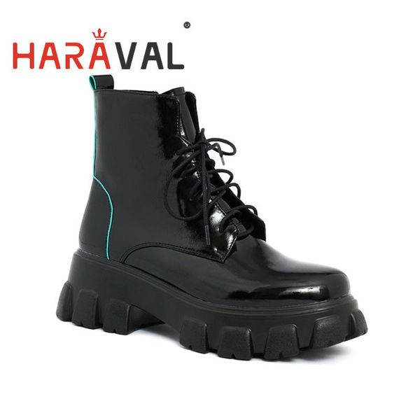 haraval fashion ankle boots shoes women thick bottom waterproof platform lace up microfiber round toe boots shoes e57l, Black
haraval fashion ankle boots shoes women thick bottom waterproof platform lace up microfiber round toe boots shoes e57l, Black