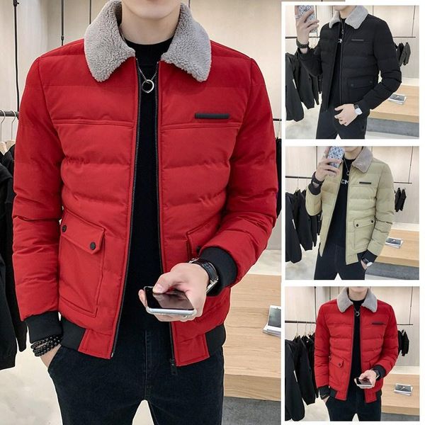 fashion cool cotton padded men's coat winter thickened kpop boy's cotton padded jacket short style down casual jacket, Black
fashion cool cotton padded men's coat winter thickened kpop boy's cotton padded jacket short style down casual jacket, Black