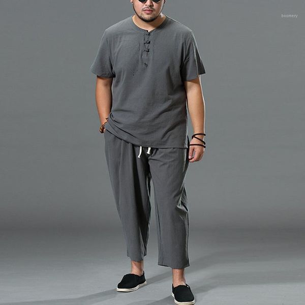 chinese style men sets cotton 2020 loose short sleeve button shirts & pants vintage casual men suits streetwear 2 pieces incerun1, Gray
chinese style men sets cotton 2020 loose short sleeve button shirts & pants vintage casual men suits streetwear 2 pieces incerun1, Gray