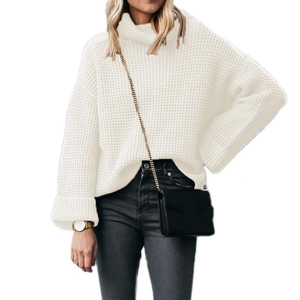 women's sweaters turtleneck women sweater autumn winter solid color knit long sleeve turtle neck loose oversized pullover 2021, White;black
women's sweaters turtleneck women sweater autumn winter solid color knit long sleeve turtle neck loose oversized pullover 2021, White;black