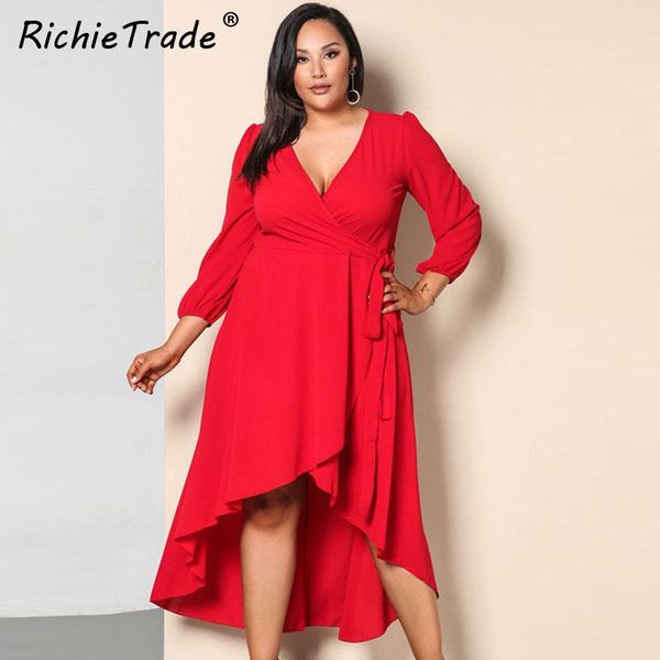 richietrade solid red v neck women dress 2021 new fashion spring dresses irregullar office work wear long sleeve woman dress, Black;gray
richietrade solid red v neck women dress 2021 new fashion spring dresses irregullar office work wear long sleeve woman dress, Black;gray