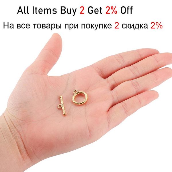 6 sets gold color stainless steel fastener bracelet toggle clasp buckle connector for jewelry making ot clasps diy acc jllycq, Silver
6 sets gold color stainless steel fastener bracelet toggle clasp buckle connector for jewelry making ot clasps diy acc jllycq, Silver