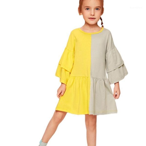 baby girl dress summer casual matching color party princess dress girls short sleeve casual personality dresses sundress*1, Red;yellow
baby girl dress summer casual matching color party princess dress girls short sleeve casual personality dresses sundress*1, Red;yellow