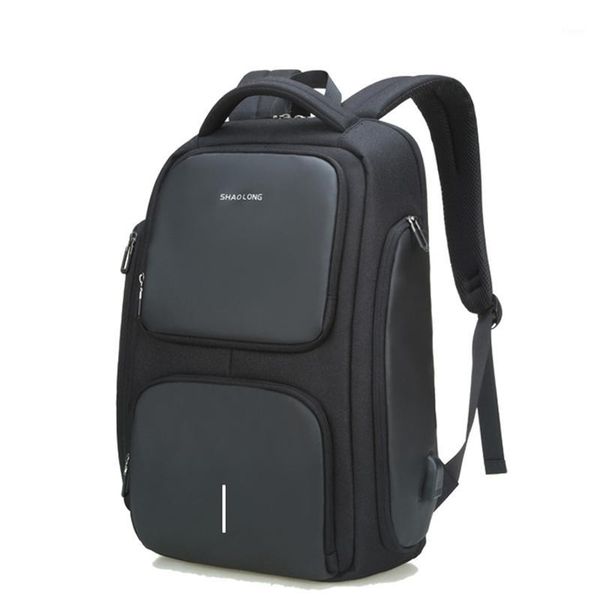 business casual backpack nylon fabric safety reflective strip travel usb large capacity 15.6-inch computer backpack1
business casual backpack nylon fabric safety reflective strip travel usb large capacity 15.6-inch computer backpack1