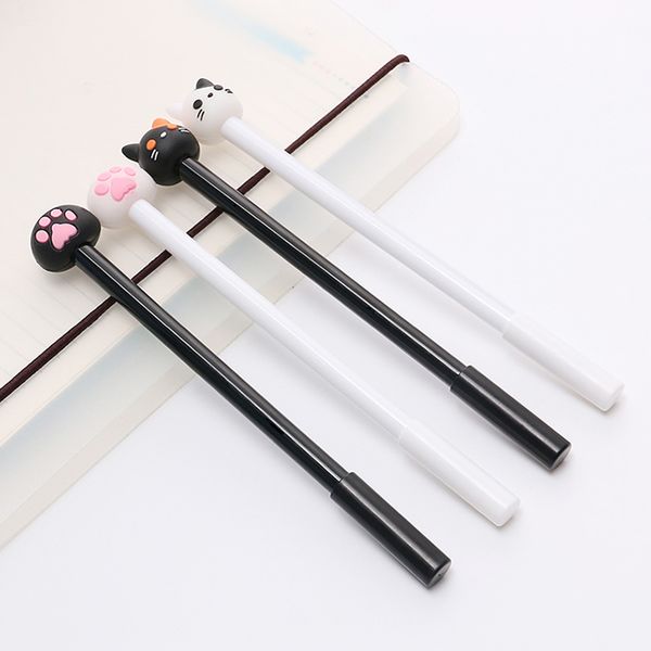 4pcs/lot kawaii cat gel pen lovely claw black ink pens for writing stationery girl pen office school supplies
4pcs/lot kawaii cat gel pen lovely claw black ink pens for writing stationery girl pen office school supplies