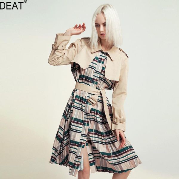 deat autumn and winter fashion clothes women khaki colot patchwork plaided trench high waist belts female windbreaker wj14804l1, Tan;black
deat autumn and winter fashion clothes women khaki colot patchwork plaided trench high waist belts female windbreaker wj14804l1, Tan;black