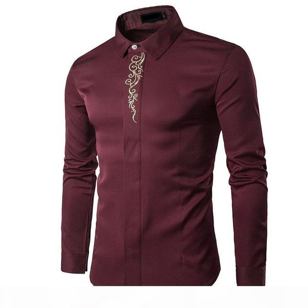 2018 spring autumn shirts outfit embroidery long sleeve men clothing evening dress shirts black plus size s-2xl, White;black
2018 spring autumn shirts outfit embroidery long sleeve men clothing evening dress shirts black plus size s-2xl, White;black