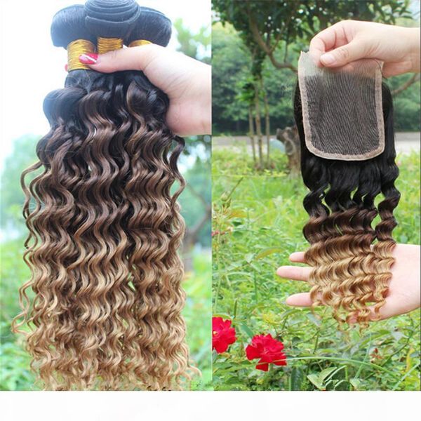 9a peruvian ombre human hair with closure #1b 4 27 honey blonde three tone ombre 3bundles with deep curly wave 4x4 lace closure, Black
9a peruvian ombre human hair with closure #1b 4 27 honey blonde three tone ombre 3bundles with deep curly wave 4x4 lace closure, Black