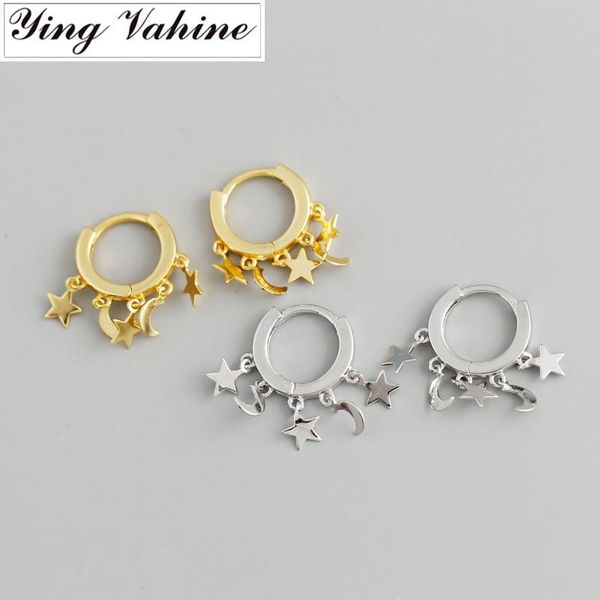 hoop & huggie ying vahine 100% 925 sterling silver star moon tassels round circle earrings for women, Golden;silver
hoop & huggie ying vahine 100% 925 sterling silver star moon tassels round circle earrings for women, Golden;silver