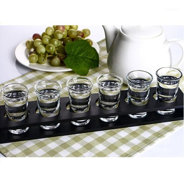 wooden single row glass display holder 6 holes beer mug bar stand bracket display cup storage carrier rack serving tray1
wooden single row glass display holder 6 holes beer mug bar stand bracket display cup storage carrier rack serving tray1
