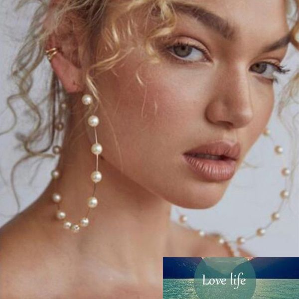 new white imitation pearl round earrings big circle hoop gold color earing women girls hoop earrings fashion jewelry dropship, Silver
new white imitation pearl round earrings big circle hoop gold color earing women girls hoop earrings fashion jewelry dropship, Silver