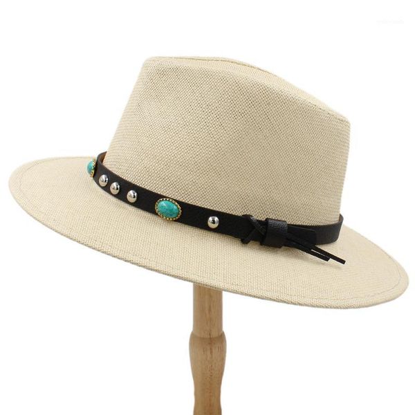 wide brim hats women men panama straw sun hat with for beach fedora sunbonnet punk belt size 56-58cm a0155-xsj1, Blue;gray
wide brim hats women men panama straw sun hat with for beach fedora sunbonnet punk belt size 56-58cm a0155-xsj1, Blue;gray