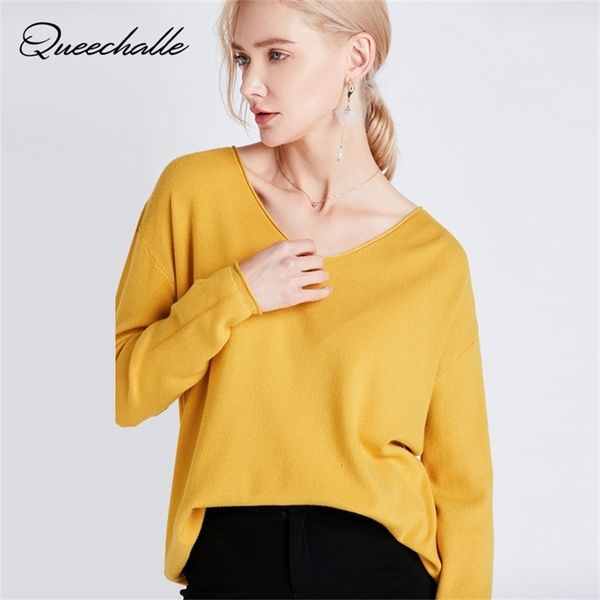yellow v neck knitted pullover women spring autumn long sleeve casual sweater loose solid color basic knitting jumper blue y200910, White;black
yellow v neck knitted pullover women spring autumn long sleeve casual sweater loose solid color basic knitting jumper blue y200910, White;black