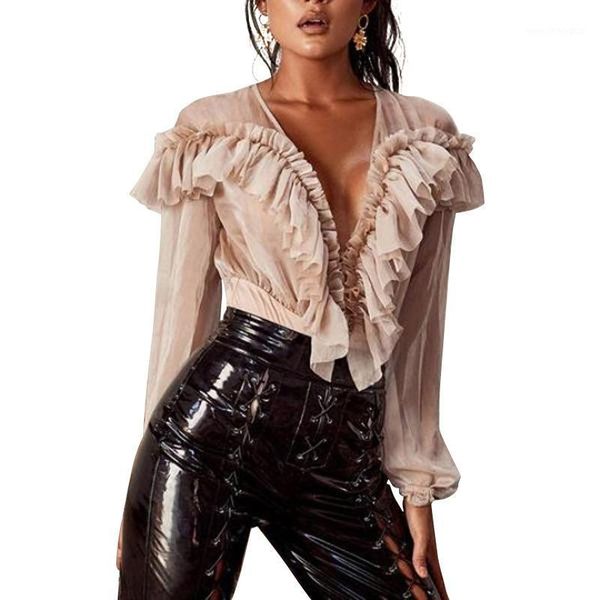 women's jumpsuits & rompers women ruffles jumpsuit bodysuit long sleeves lace v-neck blouse mesh perspective summer body mujer1, Black;white
women's jumpsuits & rompers women ruffles jumpsuit bodysuit long sleeves lace v-neck blouse mesh perspective summer body mujer1, Black;white