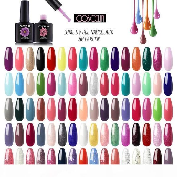coscelia 80pc set gel nail polish kit for nails semi permanent soak off gel polish varnish uv nail set for manicur art set, Red;pink
coscelia 80pc set gel nail polish kit for nails semi permanent soak off gel polish varnish uv nail set for manicur art set, Red;pink