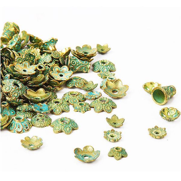 150pcs mixed antique green gold end bead caps carved flower beads for jewelry making women necklace bracelet diy acc qylkfi
150pcs mixed antique green gold end bead caps carved flower beads for jewelry making women necklace bracelet diy acc qylkfi