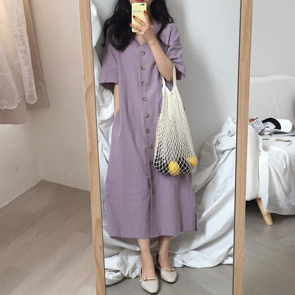 casual dresses french gentle romance sweet girl's summer dress korea design single-breasted ins prairie chic vintage women, Black;gray
casual dresses french gentle romance sweet girl's summer dress korea design single-breasted ins prairie chic vintage women, Black;gray