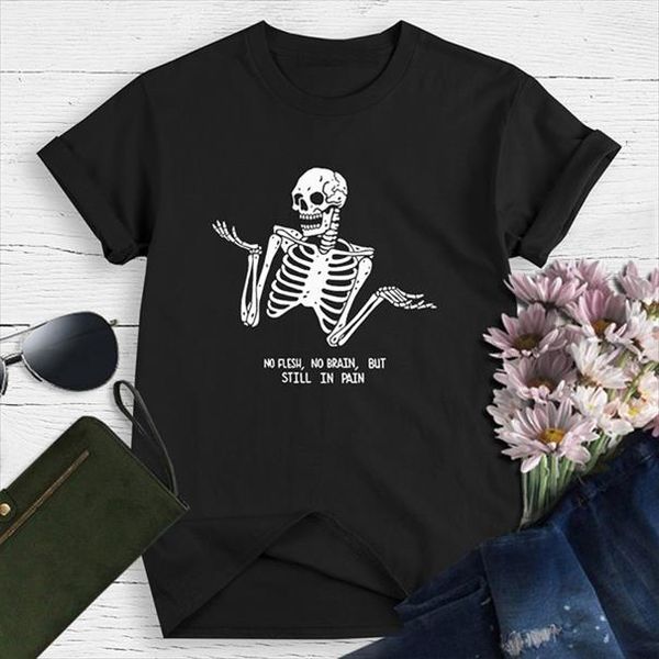 no flesh no brain but still in pain t shirt women aesthetic graphic fashion gothic camisetas tee tshirt drop shipping, White
no flesh no brain but still in pain t shirt women aesthetic graphic fashion gothic camisetas tee tshirt drop shipping, White