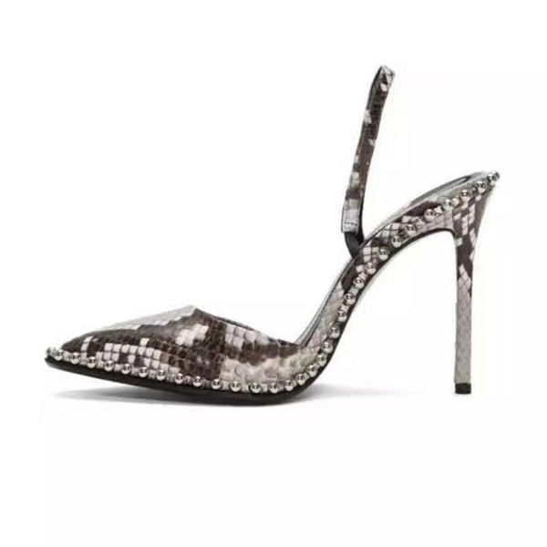 vallu 2021 summer new sandals fashion snake grain steel ball edge outsole all-match high-heeled women's shoes, Black
vallu 2021 summer new sandals fashion snake grain steel ball edge outsole all-match high-heeled women's shoes, Black