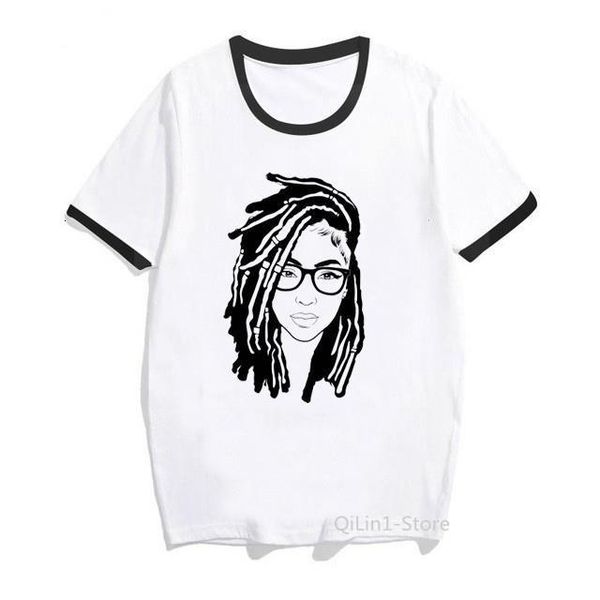 2020 newly design sketch melanin black girl women t shirt 90s art aesthetic clothes vogue tshirt summer tee shirt femme, White 
2020 newly design sketch melanin black girl women t shirt 90s art aesthetic clothes vogue tshirt summer tee shirt femme, White