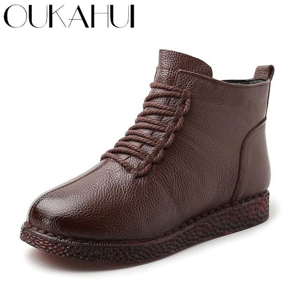 boots oukahui autumn real leather ankle for women brown 2021 winter warm plush lace-up soft ladies flat zip, Black
boots oukahui autumn real leather ankle for women brown 2021 winter warm plush lace-up soft ladies flat zip, Black