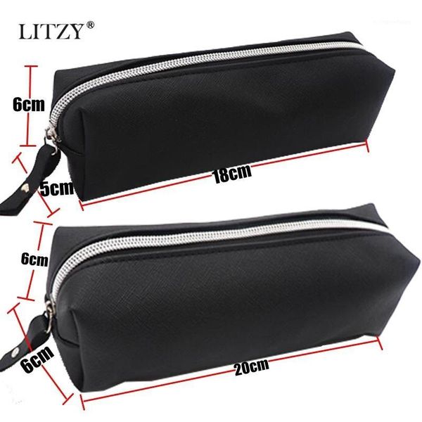 black pencil case pu leather school pencil cases for girls big bag school supplies stationery storage bag pen box1
black pencil case pu leather school pencil cases for girls big bag school supplies stationery storage bag pen box1