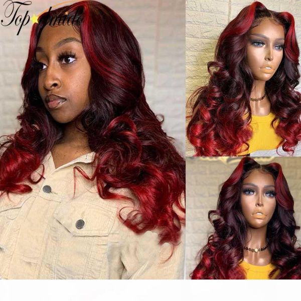 dmido 13x6 ombre color lace front wigs with baby hair 130% density red loose wave lace front brazilian remy human hair wig, Black;brown
dmido 13x6 ombre color lace front wigs with baby hair 130% density red loose wave lace front brazilian remy human hair wig, Black;brown