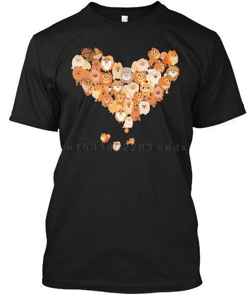 men dog pomeranian heart hoodie designers t shirts sweatshirt
