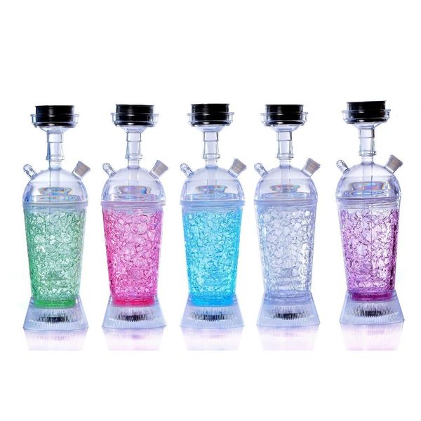 acrylic with led light metal bowl holder charcoal tongs narguiles chicha hookah small portable set
acrylic with led light metal bowl holder charcoal tongs narguiles chicha hookah small portable set
