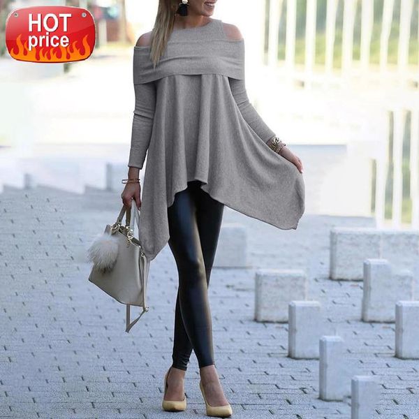 loose pullover casual asymmetrial hem t shirt for lady female t-shirt tshirt women solid long sleeve irregular shirts #se2a, White
loose pullover casual asymmetrial hem t shirt for lady female t-shirt tshirt women solid long sleeve irregular shirts #se2a, White