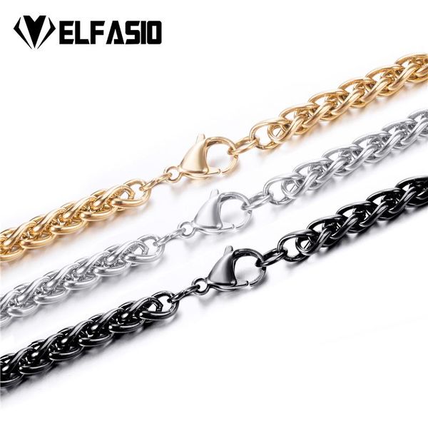 6mm wide mens chain necklace wheat link silver tone stainless steel fashion jewelry customized length 40-80cm
6mm wide mens chain necklace wheat link silver tone stainless steel fashion jewelry customized length 40-80cm
