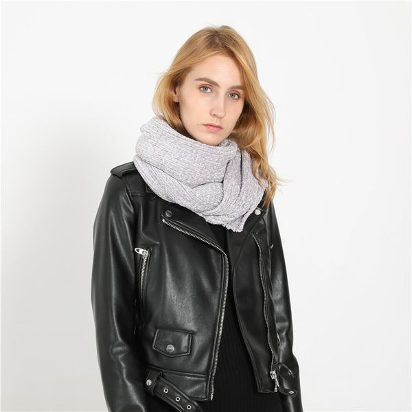 platform winter fashion street solid small cuff travel versatile windproof chenille scarf, Blue;gray
platform winter fashion street solid small cuff travel versatile windproof chenille scarf, Blue;gray